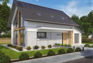 MONZA OZE -  projekt dostępny wyłącznie u nas, dom dający niezależność, energooszczędny